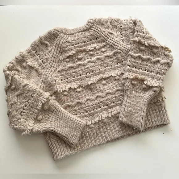 ZARA KNIT POMPOM SWEATER NWT Size S - Picture 2 of 5
